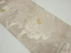 アンティーク　牡丹唐草模様織り出し袋帯（材料）